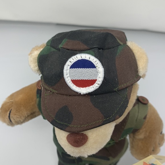 COLLECTIBLE 10'' Mini US Army Female Teddy Bear in Camo Uniform Item No. 1-1875B - Picture 11 of 11